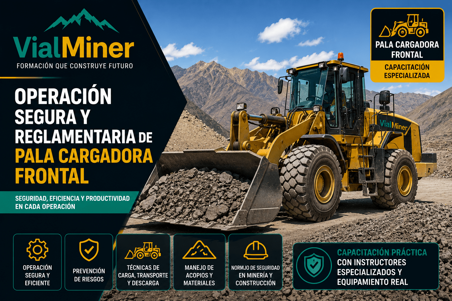 Certificación Profesional: Técnico en Operación Segura de Pala Cargadora Frontal