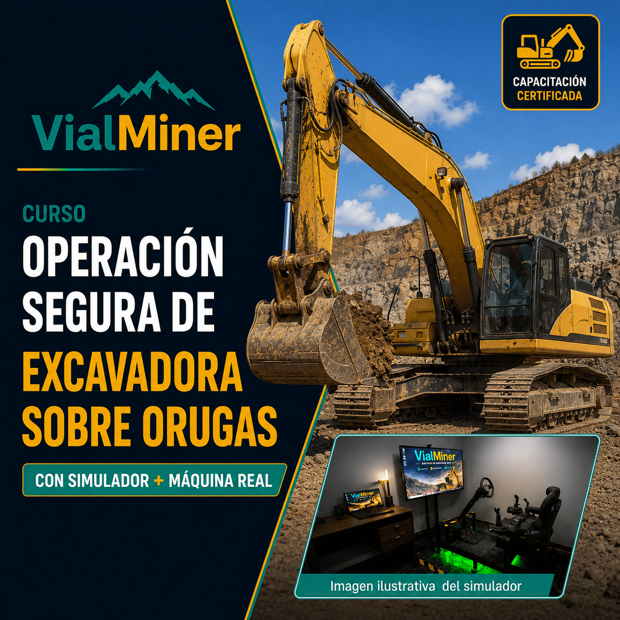 Operación Segura de Excavadora sobre Orugas (CS)