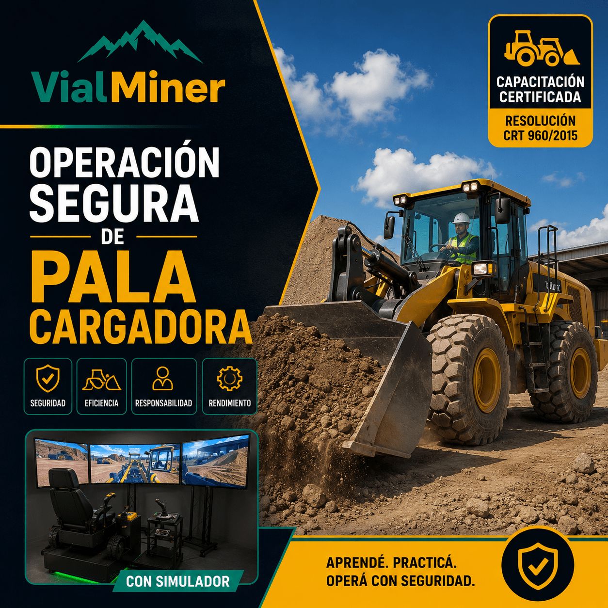 Operación Segura de Pala Cargadora (CS)